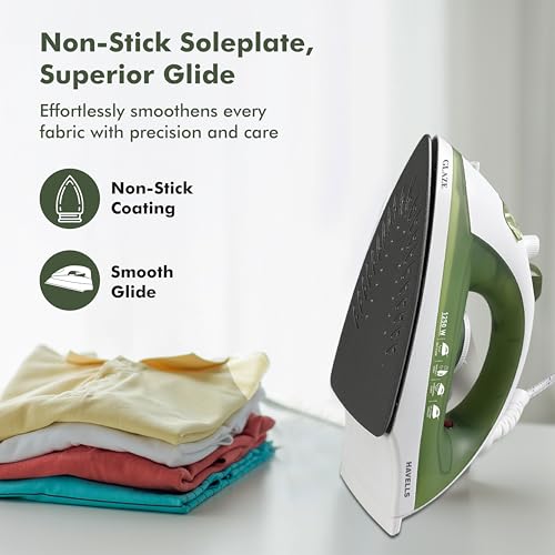 Havells Glaze 1250 Watts Steam Iron with Self Cleaning Function|Vertical & Horizontal Ironing|170 ml Tank for Longer Ironing|High Steaming Rate Upto 12 gm/min|2 Years Door Step Warranty by Havells - Image 6
