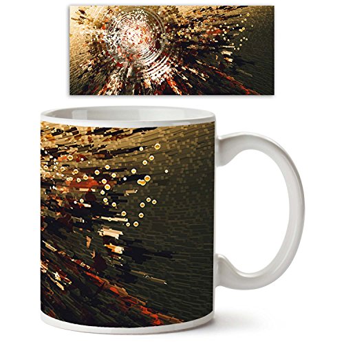ArtzFolio Abstract Artwork D216 Ceramic Coffee Tea Mug Inside White 325Ml Round Mug; Set Of 6 Pcs - Image 6