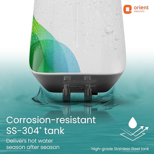 Orient Electric Aura Rapid Pro Geyser|5.9L instant water heater| High grade SS tank | 3000W heavy Copper heating element |6.5 bar pressure compatibility| High-rise Compatible| 5 years tank warrant - Image 6