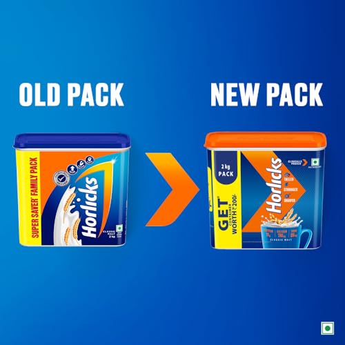 Horlicks Nutrition Drink Container - 2 Kg - Classic Malt - Clinically Proven to make kids Taller, Stronger, Sharper - Image 5