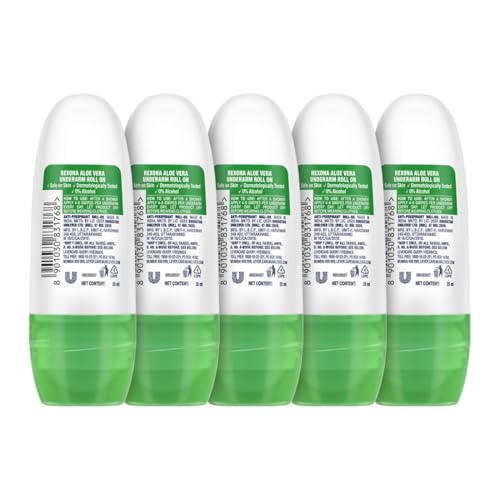 Rexona Aloe Vera Underarm Roll-On Deodorant for Women | 72 Hours Long-Lasting Odour Protection | 0% Alcohol, Safe on Skin | 25ML (Pack of 5) - Image 3