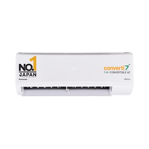 Panasonic 1.5 Ton 3 Star Inverter Split AC (Powerful Mode, Copper Condenser, 7in1 Convertible, 2-Way, PM 0.1 Filter, CS/CU-SU18AKY3T, White)