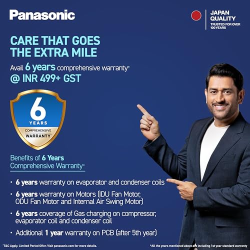 Panasonic 1.5 Ton 3 Star Inverter Split AC (Powerful Mode, Copper Condenser, 7in1 Convertible, 2-Way, PM 0.1 Filter, CS/CU-SU18AKY3T, White) - Image 3