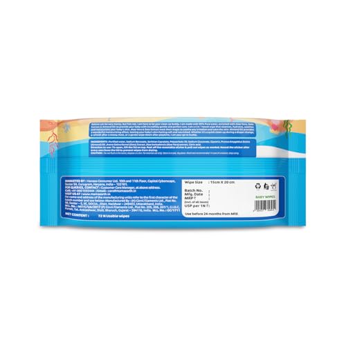 Mamaearth Baby 99% Pure Water Gentle Towel Wipes-72pcs|Made Safe Approved|4-In-1 Benefits-Cleanses,Moisturizes, Soothes & Hydrates Skin|Extra Thick|Extra Soft|Fragrance-Free|Parabens-Free|Alcohol-Free - Image 2