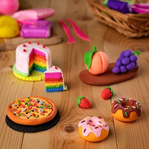 Eclet (Pack of 12) Air Dry Clay, Colorful Children Soft Clay, Creative Art Crafts, Gifts for Kids-Multi Color. Non-Toxic Modeling Magic Fluffy Foam Bouncing Clay Putty Kit for Kids with Tools .2 - Image 7