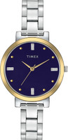 TIMEX Blue Dial Stainless Steel Analog Watch - For Women - Image 3