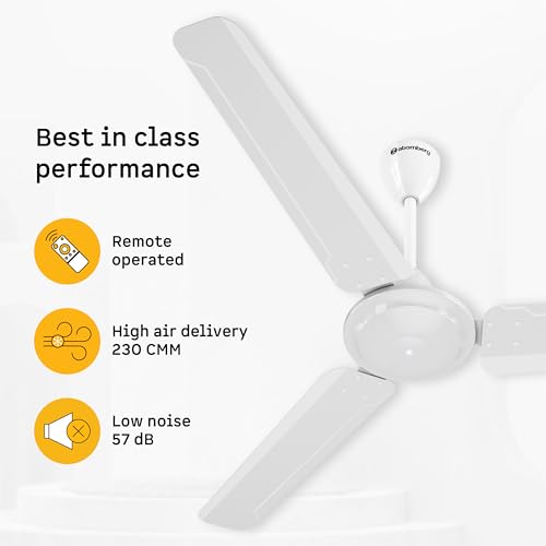 atomberg Ameza 1200mm BLDC Ceiling Fan for Living Room | With Remote | BEE 5 Star | Energy Saving | 2 Year Warranty | Gloss White - Image 4