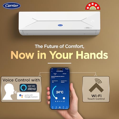 Carrier 1.5 Ton 5 Star Wi-Fi Smart Flexicool Inverter Split AC (Copper, Convertible 6-in-1 Cooling,Smart Energy Display,HD & PM 2.5 Filter, ESTER EDGE FXi (Wi-Fi), CAI19EE5R35W0,White) - Image 3
