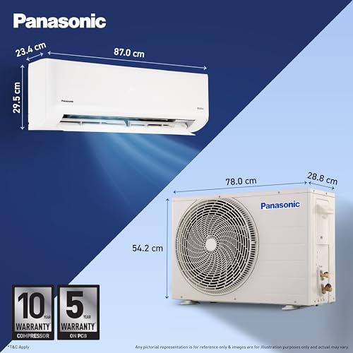 Panasonic 1.5 Ton 3 Star Premium Wi-Fi Inverter Smart Split AC (Matter/MirAIe, AI, DustBuster, 55°C Oper., Copper Condenser, 8in1 Convertible, 2-Way, PM0.1 Filter, CS/CU-SU18BKY3W, White, New BEE rated) - Image 5