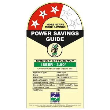 Blue Star 2 Ton 3 Star, 60 Months Warranty, Inverter Split AC (Copper, Convertible 5 in 1 Cooling, Multi Sensors, Dust Filter Blue Fins, Self Diagnosis, 2024 Model, IE324DNU,White) - Image 7