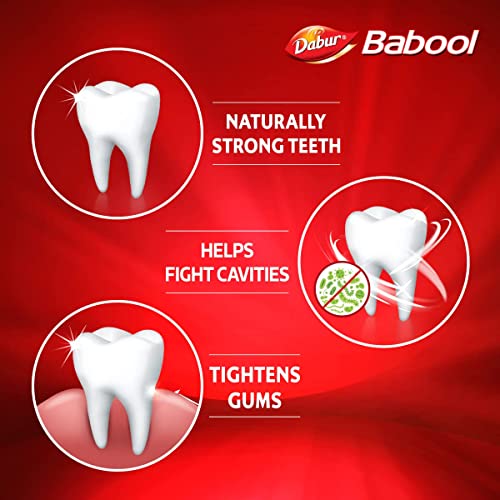 Dabur Babool Ayurvedic Toothpaste -700g (350g x 2) | For Strong Teeth & Healthy Gums | Helps in Cavity Protection, Fresh Breathe | All Round Protection - Image 4