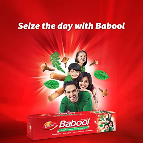 Dabur Babool Ayurvedic Toothpaste -700g (350g x 2) | For Strong Teeth & Healthy Gums | Helps in Cavity Protection, Fresh Breathe | All Round Protection - Image 5