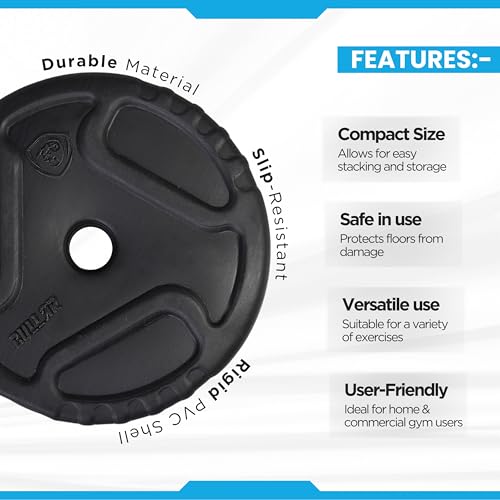 BULLAR Premium Adjustable Dumbbells Set 8 Kg to 30 Kg with Pair of Dumbbell Rods and PVC Weight Plates with Connector Rod (8Kg Combo with Connector Rod) - Image 5