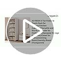 JD FRESH 5 Tier Foldable Plastic Rack for Storage/Kitchen Cupboard/Versatile and Sturdy Wardrobe for Clothes/Multipurpose Storage Organizer/Closet for Bedroom/Living Room/Laundry Room (Transparent) - Image 2