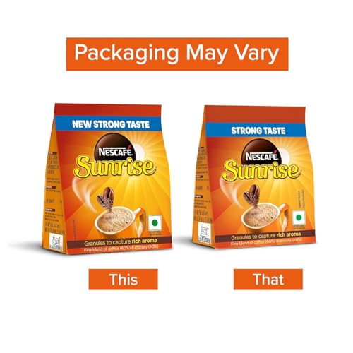 Sunrise Instant Coffee Powder|Strong Taste For The Perfect Start To Your Day|Coffee Chicory-Mix|190g /200g, Stabilo Pack, Bag - Image 4