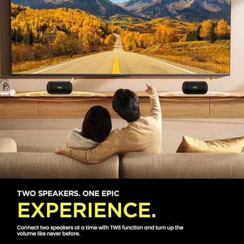 HAMMER Wave 10W Bluetooth Speaker Up to 8 Hours Playtime, TWS Function, Made in India, Built-in Mic, BTv5.4, USB Port, Type-C Interface Wireless Bluetooth Speaker with Hanging Loop (Black) - Image 5