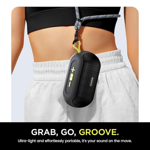 HAMMER Wave 10W Bluetooth Speaker Up to 8 Hours Playtime, TWS Function, Made in India, Built-in Mic, BTv5.4, USB Port, Type-C Interface Wireless Bluetooth Speaker with Hanging Loop (Black) - Image 7