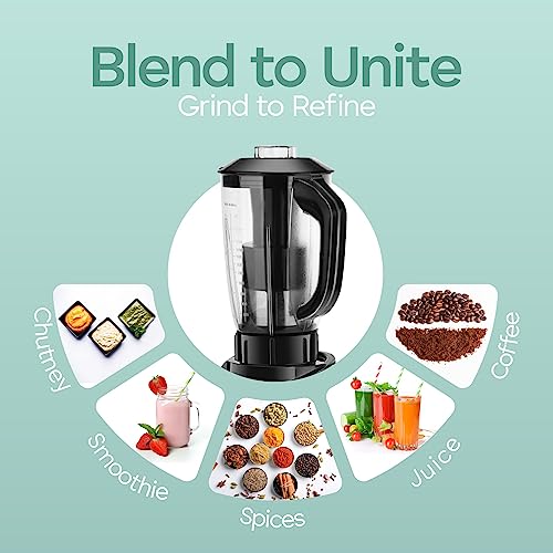 Longway Orion 900 Watt Juicer Mixer Grinder with 4 Jars for Grinding, Mixing, Juicing with Powerful Motor | 1 Year Warranty | (Black, 4 Jars) - Image 7