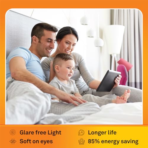 wipro Garnet 9W LED Bulb for Home & Office |Warm White (2700K) | E27 Base|220 Degree Light Coverage |4Kv Surge Protection |400V High Voltage Protection |Energy Efficient | Pack of 10 - Image 4