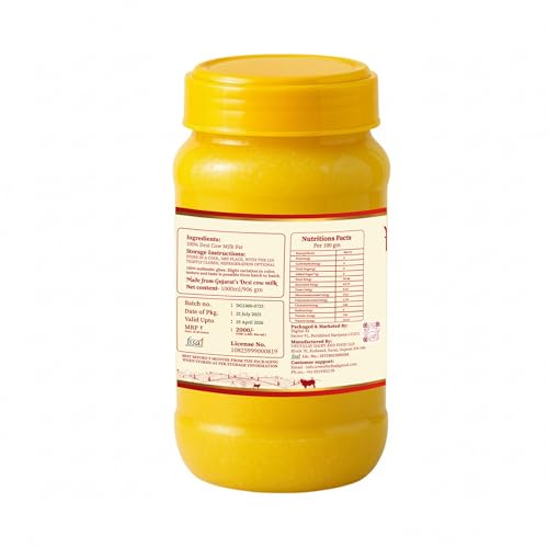 Love of India Desi Cow Ghee 1 Litre | Crafted using Traditional Indian Method | Danedar, Natural & Pure Cow Ghee | Ideal For Everyday Cooking & Puja - Image 3