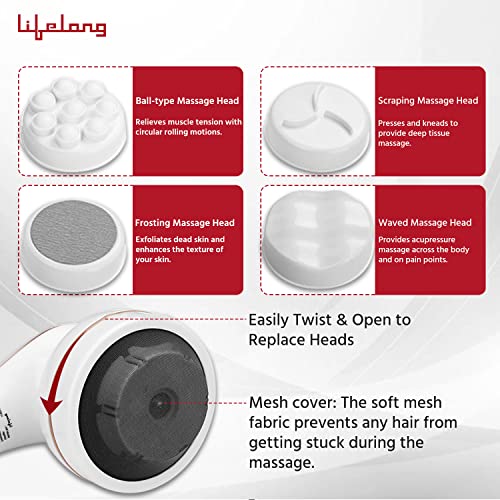 Lifelong Full Body Massager Machine for Pain Relief | Body & Back Pain Relief Product | Handheld Electric Manipol Mini Massager | 5-Speed Settings | Best Gift for Women & Men (LLM270, Brown) - Image 6