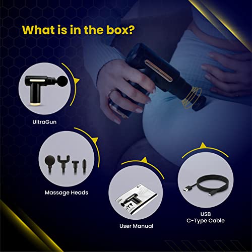 THE VENTI Ultragun Massage Gun For Full Body Relaxation, Deep Tissue Percussion Massager Machine For Muscle Relaxation, Battery Powered&Handheld For Neck, Shoulder Back, Foot(Random Color) - Image 7