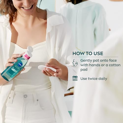 NIVEA Derma Skin Clear Toner (200ml), Cleansing and Hydrating, Salicylic Acid Toner Enriched with Niacinamide to Rebalance and Remove Impurities, For Blemish-Prone Skin - Image 7