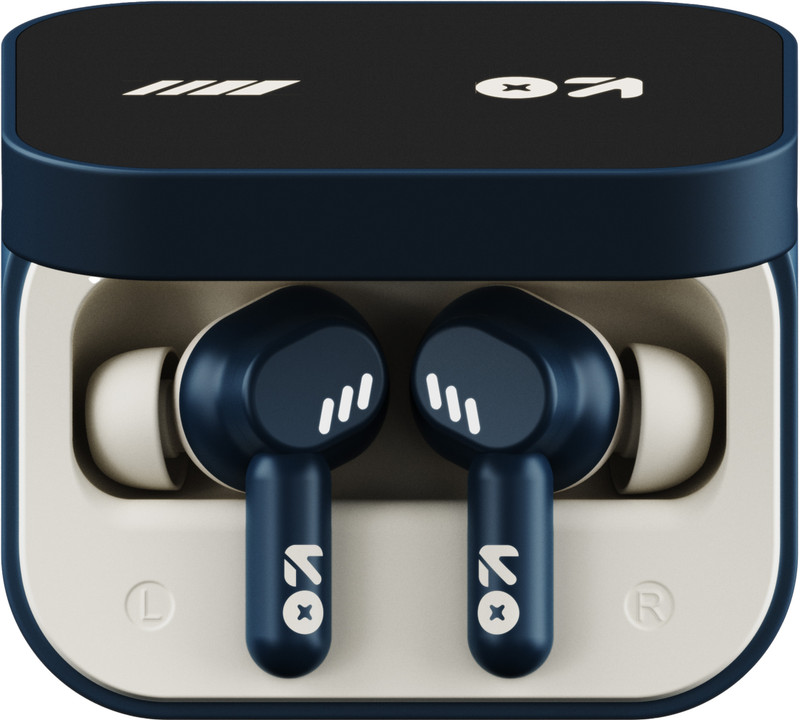 GOBOULT Tenet 75Hrs Battery, App Support, Dual Pairing, Quad Mic ENC, Boosted Bass, 5.4v Bluetooth(Midnight Blue, True Wireless)