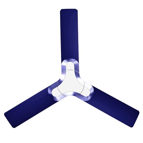 RR Signature 1200MM New York Brooklyn I Energy Efficient I High Speed Ceiling Fan I Oxford Blue (3 + 2 Years Warranty