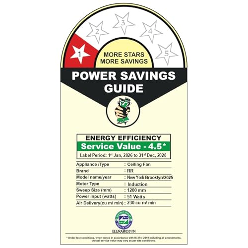 RR Signature 1200MM New York Brooklyn I Energy Efficient I High Speed Ceiling Fan I Oxford Blue (3 + 2 Years Warranty - Image 3