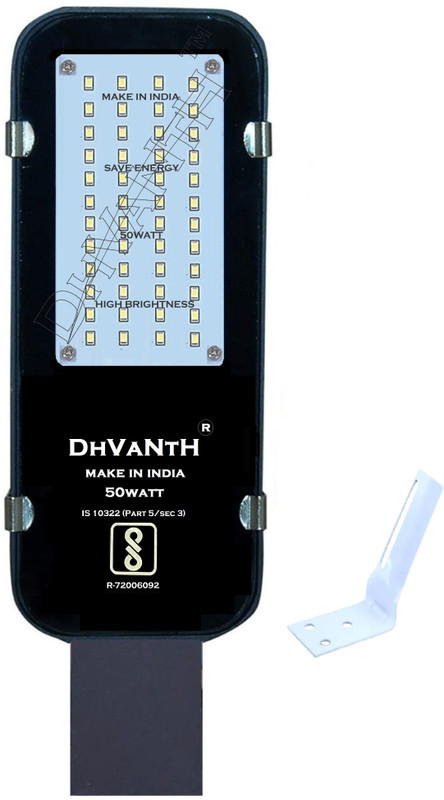 DHVANTH 50 Watt STREET LED LIGHT WITH BIS APPROVED IP65 Flood Light Outdoor Lamp(Grey)