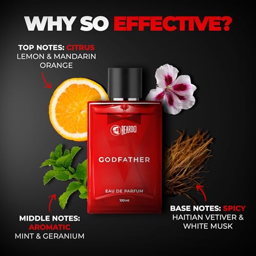 Beardo Godfather Eau De Parfum | Aromatic, Spicy Perfume For Men Long Lasting | Date Night Fragrance, Body Spray For Men, Ideal Gift For Men 100Mlx2 | Gift for men | Gift For Friends - Image 4