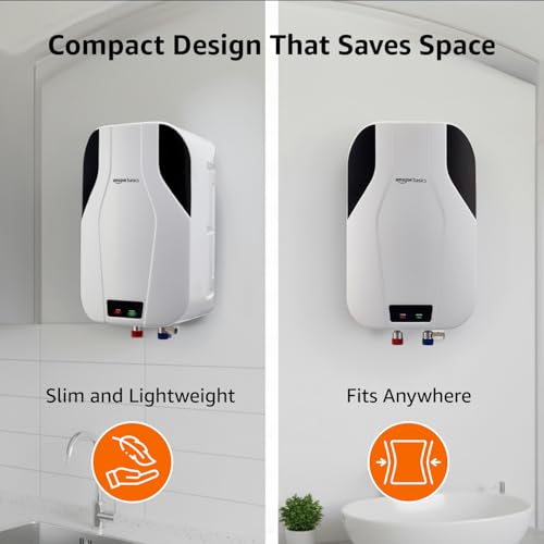 Amazon Basics 5.9L Instant Water Heater | 3KW | Geyser with PP Body & SS Tank | Corded Electric | Rust Proof | 4 Level Safety | White - Image 4