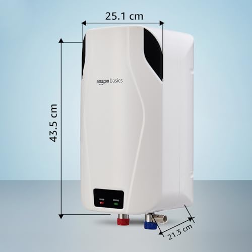 Amazon Basics 5.9L Instant Water Heater | 3KW | Geyser with PP Body & SS Tank | Corded Electric | Rust Proof | 4 Level Safety | White - Image 7