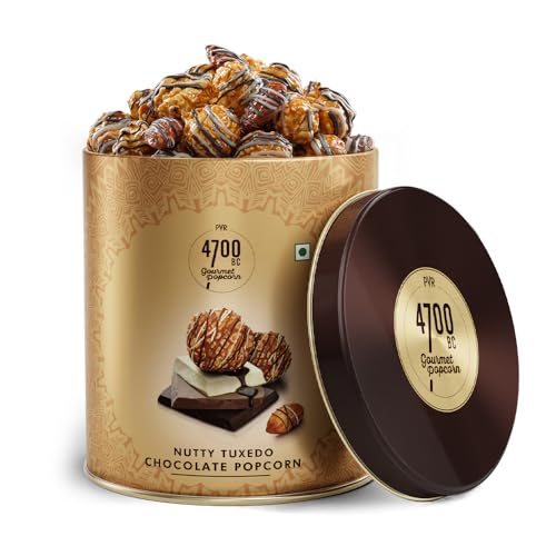4700BC Nutty Tuxedo Chocolate Popcorn | Gifting Tin | 150g - Image 5