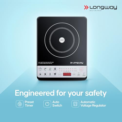 Longway Cruiser IC 2000 Watt Induction Cooktop with Auto Shut-Off & Over-Heat Protection With 8 Cooking Mode & BIS Approved | 2-Year Warranty | (Black, Push Button) - Image 7