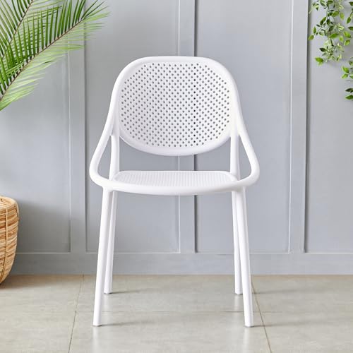 Home Centre | Neal | Polypropylene Chair | Pack of 1 | White | 1 Year Warranty - Image 3