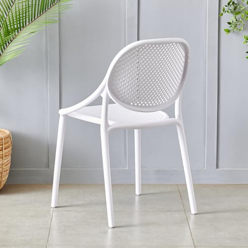 Home Centre | Neal | Polypropylene Chair | Pack of 1 | White | 1 Year Warranty - Image 5