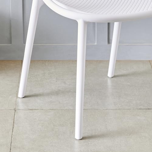 Home Centre | Neal | Polypropylene Chair | Pack of 1 | White | 1 Year Warranty - Image 6