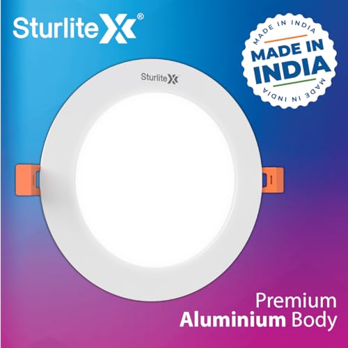 Sturlite Eco LYF 15W Round LED Downlight| 6500K Cool White Color Temperature| 1200 Lumens with CRI Tech for Various Ceiling Types and Rooms - (Pack of 4) - Image 4