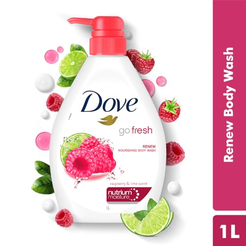 Dove Renewing Raspberry Body Wash with Lime for Renewed Skin, Refreshing Scent, 1L - Image 3