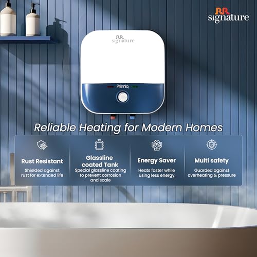 RR Signature Prismiq 25L Storage Water Heater |Glass Line Tank|8 Bar, High Rise Buildings |2 Yr Warranty on Product & 8 Yr on Tank by RR | Free Installation & Pipes - Image 6