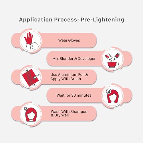 Streax HC Highlighting Kit Blonde Hair Colour, Vibrant Blonde 220g 12 gm Box - Image 5