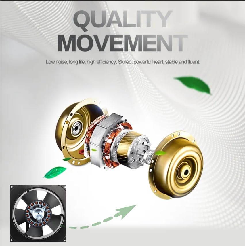 M&M HARIS 6 Inch Exhaust Fan | High-Speed 2600RPM | 100% Copper Wound | 220-240V | Powerful Ventilation for Bathroom, Toilet, UPS, Inverter, Panels, Fridge | Durable & Energy Efficient - Image 7