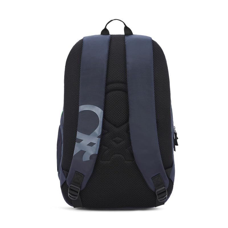 UNITED COLORS OF BENETTON Ming Polyester 25L Non 4 Compartment Laptop Backpack For Unisex - Navy - Image 6