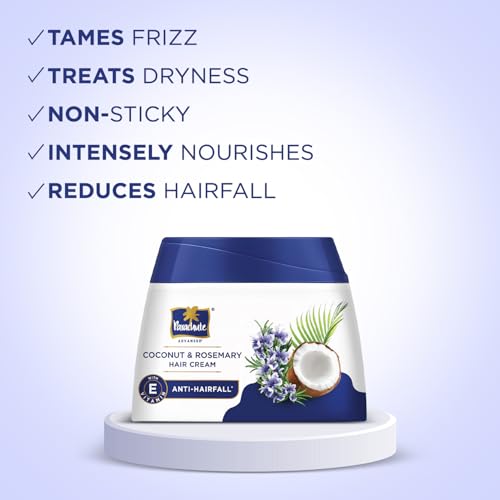 Parachute Advanced Coconut & Rosemary Hair Cream 210ml | Anti – HairFall | 10X Breakage Reduction | 2X Smoother, Softer | For Men & Women - Image 7