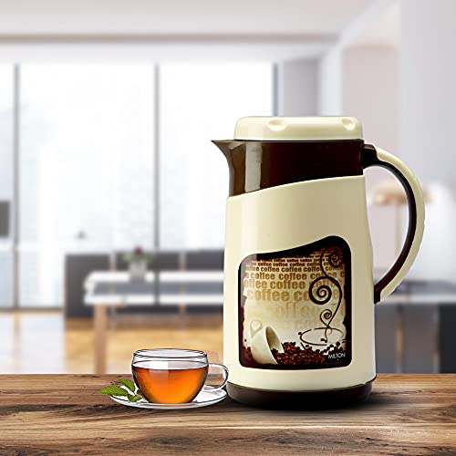 Milton Viva Tuff 1000 Water Jug, PU Insulated Inner Stainless Steel Hot & Cold Jug, BPA Free, Leak Proof, 1 Litre, Brown, Ideal for Tea, Coffee, Water, Hot Beverages - Image 5