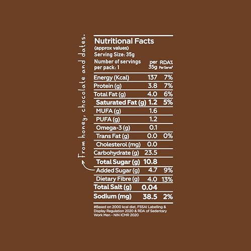 Yogabar Energy Bars Chocolate Chunk | Multigrain Energybar | Pack of 10 x 35g Energy Bars | No Preservatives - Image 5