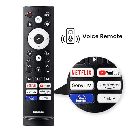 Hisense 139 cm (55 inches) E6N Series 4K Ultra HD Smart LED Google TV 55E6N (Black) - Image 6