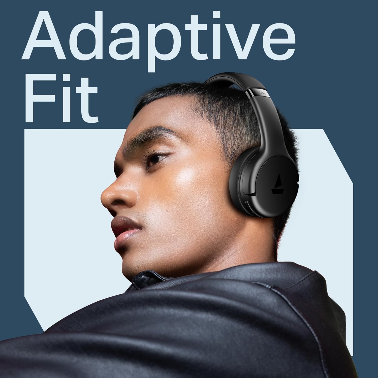 Boat 2025 Launch Rockerz 411, 40Ms Low Latency, 40Hrs Battery, 40Mm Drivers, ENx Tech, Stream Ad Free Music via App Support, Bluetooth Headphones, Wireless Over Ear Headphone with Mic (Active Black) - Image 7